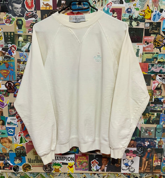 Vintage Sweater / bestickt / 100% Cotton / M