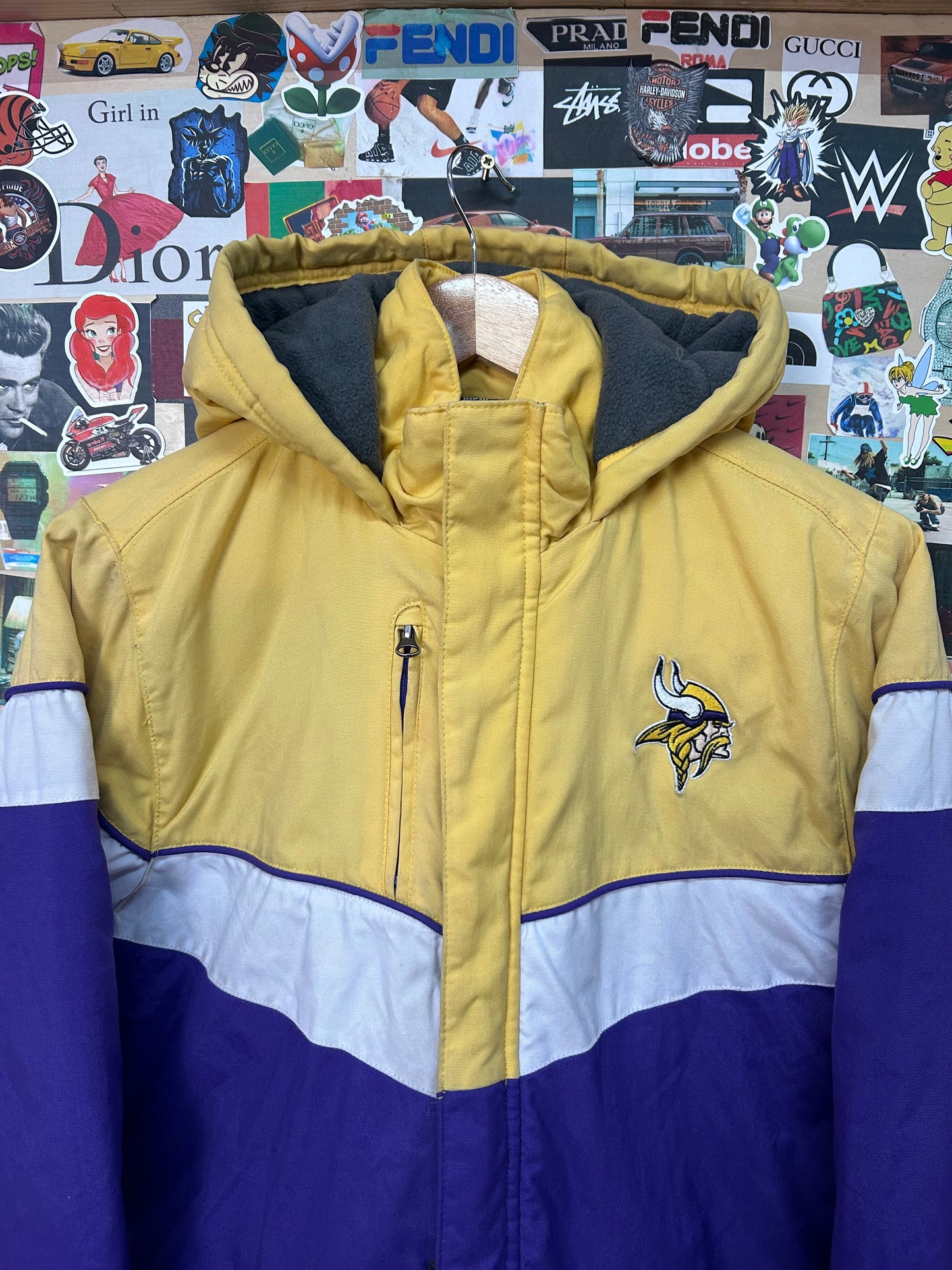 Dicke NFL Vikings Jacke / Youth 14-16 Large