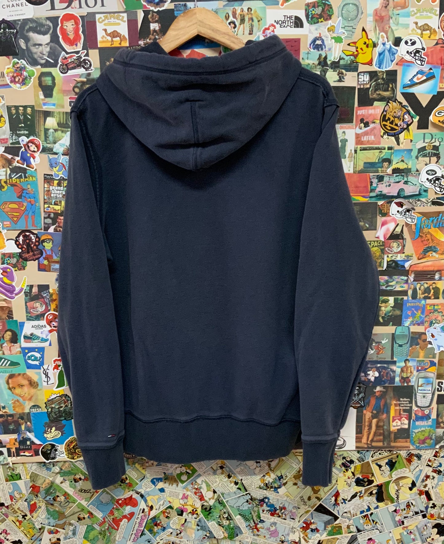 Tommy Hilfiger Vintage Hoodie / Logo gestickt / XL