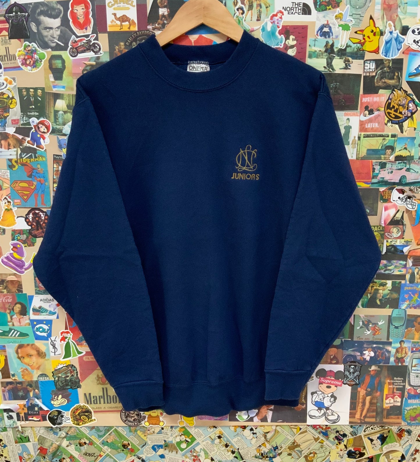 Vintage Sweater / bestickt / M