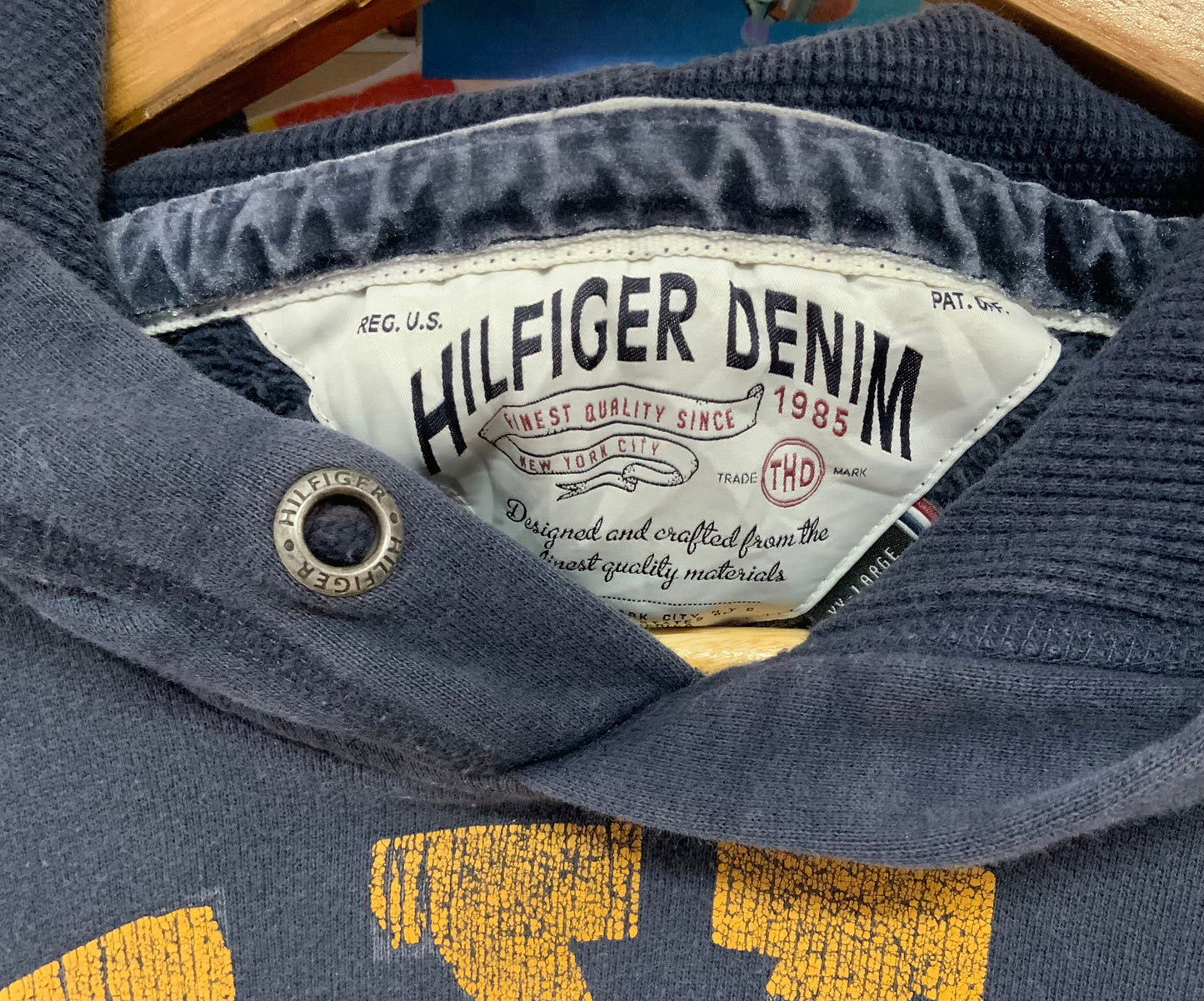 Tommy Hilfiger Vintage Hoodie / Logo gestickt / XL