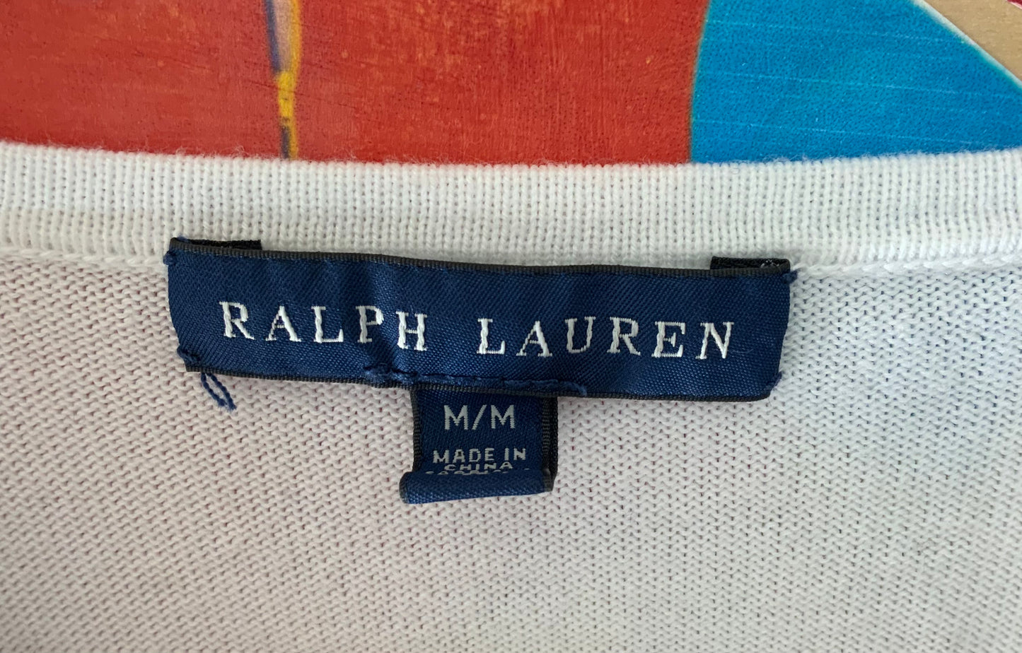 Ralph Lauren Top / 3/4 Ärmel / bestickt / XS